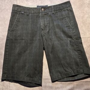 Fox Racing Dark Grey Casual Chino Shorts Size 28 Mens Summer Sports EUC Pockets